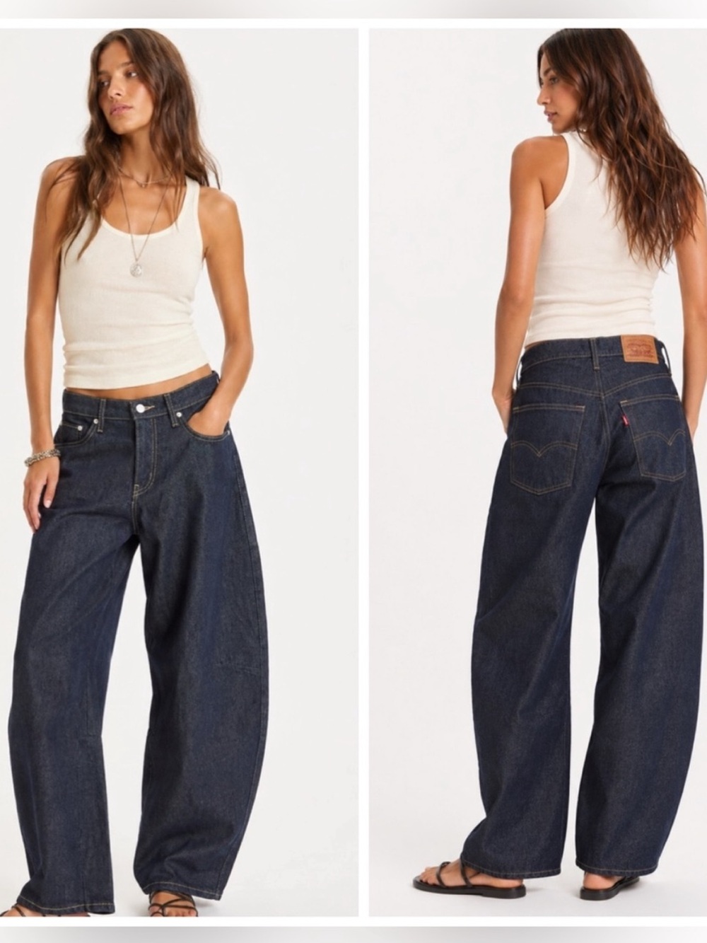 Levi’s Baggy Dad Barrel Jeans Dark wash SZ 26 NWT